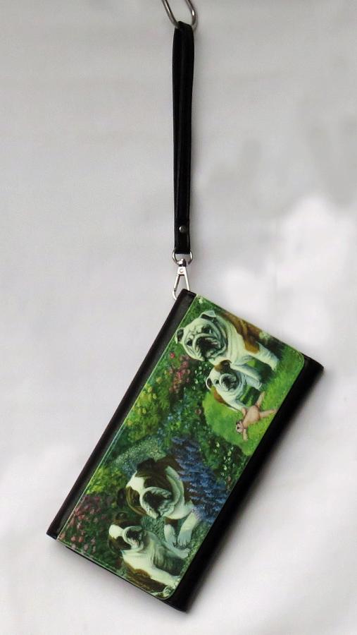 Bulldog 3-4 clutch wallet with strap